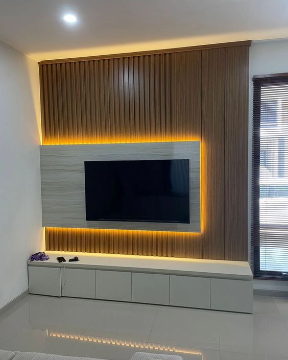 backdrop tv minimalis terbaru